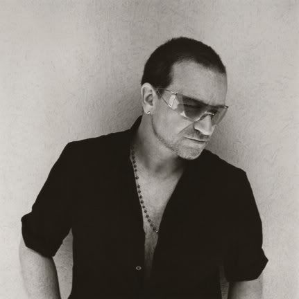 Bono black and white