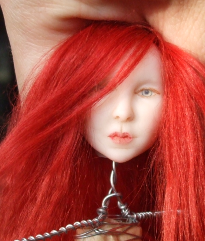  her red hair on and I am pretty pleased. She still needs more makeup, 