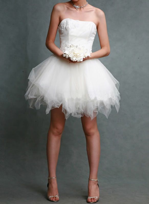 short bridal Dress