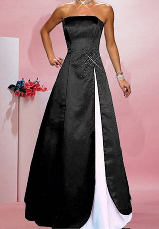 Black and White Evening Gown 11