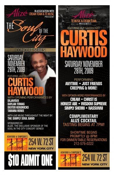 soul of the city,concert series,Sugar Bar,NYC,Honest Abe,truth commission movement,Curtis Haywood,live,spoken word,Jazz,saxophone