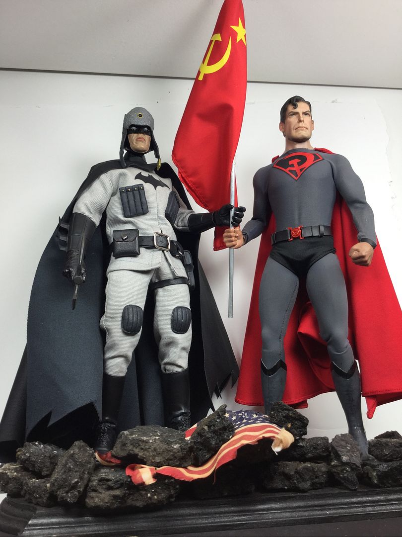 red son batman statue