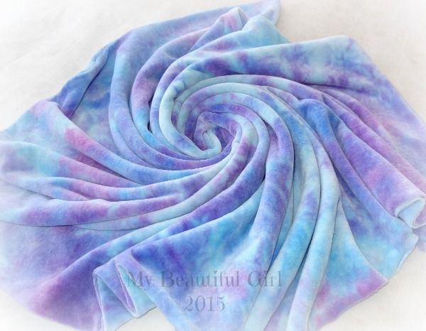 Winter Princess Organic Bamboo Velour Blanket, 30x32 w/Optional Embroidered Name!