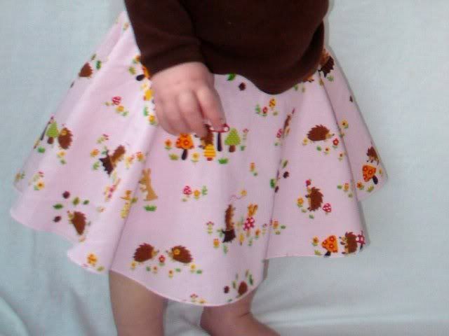 Pink Hedgies Busy Skirt by MBG, <br>size 12mths