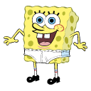 Spongebob in his underwear