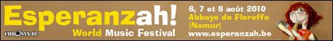 Esperanzah 2010 - le détail de la programmation en page Events: Go !