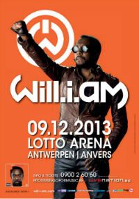 WILL.I.AM 09.12.2013 LOTTO ARENA in ANTWERPEN #Pop #Rap #Urban Tickets online: Go!