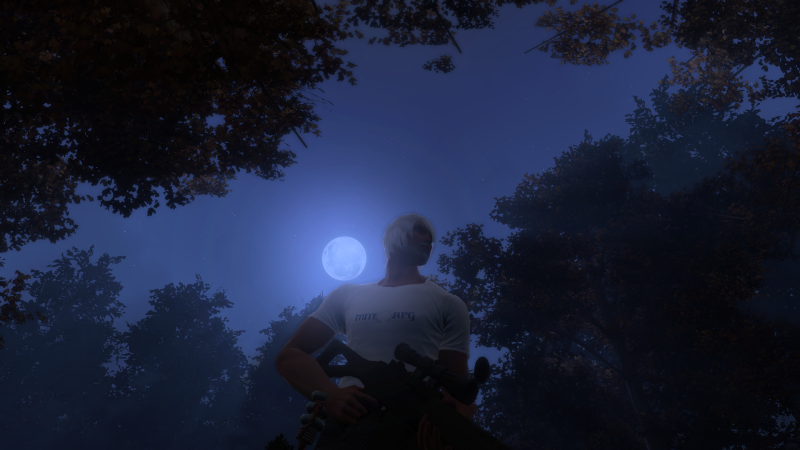 enjoying the moonlight