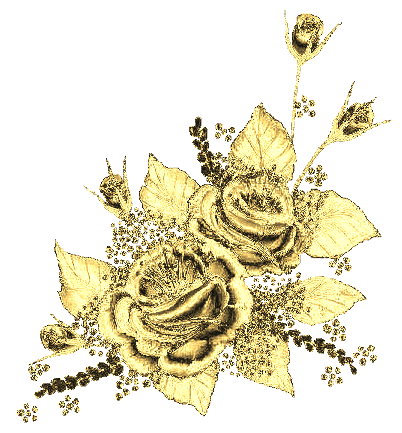 YELLOW GOLD ROSES AND LEAVES Pictures, Images and Photos