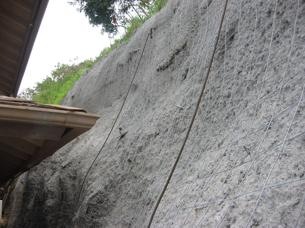 2nd layer of shotcrete