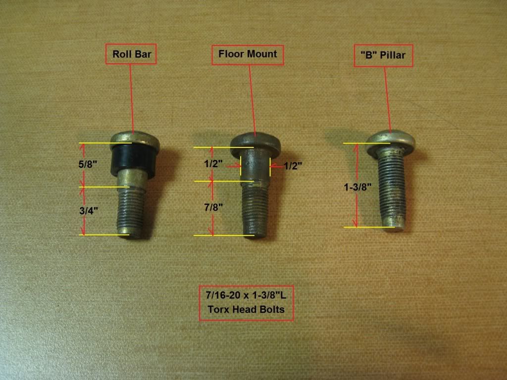 Seat belt bolts jeep #3