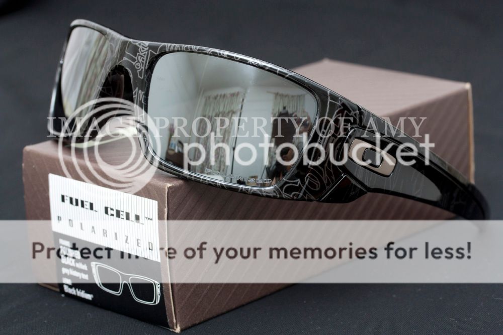 brand new authentic oakley black grey history text frame black iridium 