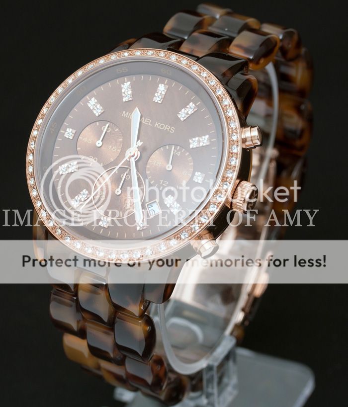   Crystal Oversized Chronograph Date Watch MK5366 691464613907  