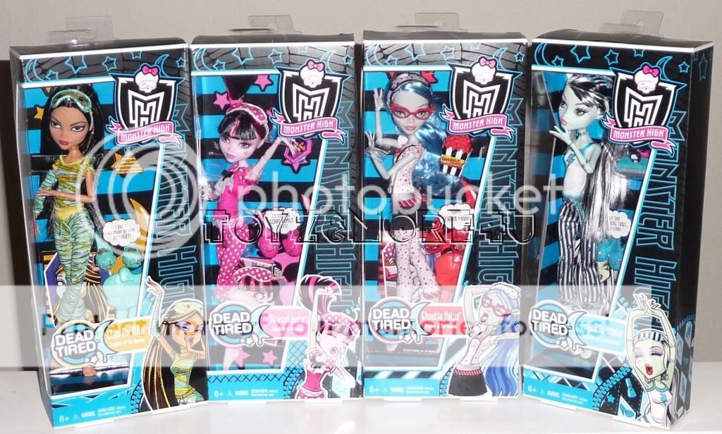 Monster High Dead Tired Ghoulia Frankie Cleo Draculaura  